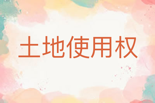 土地使用权