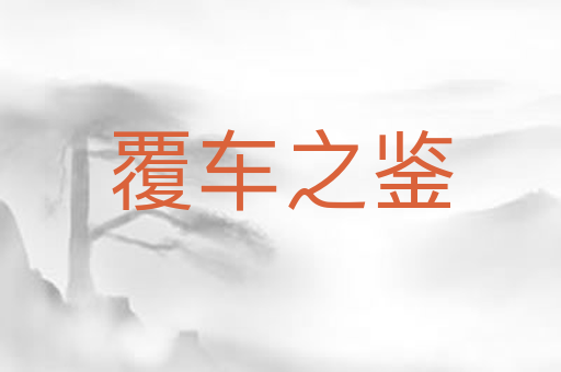 覆车之鉴