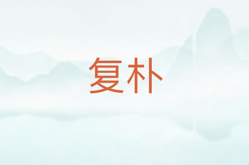 复朴