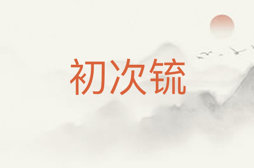 初次锍