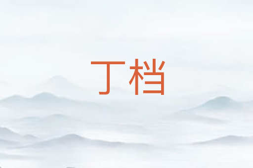 丁档