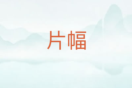 片幅