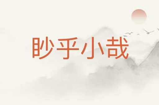 眇乎小哉