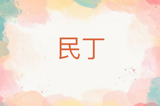 民丁