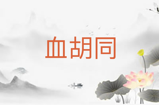 血胡同