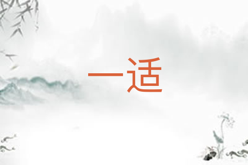一适