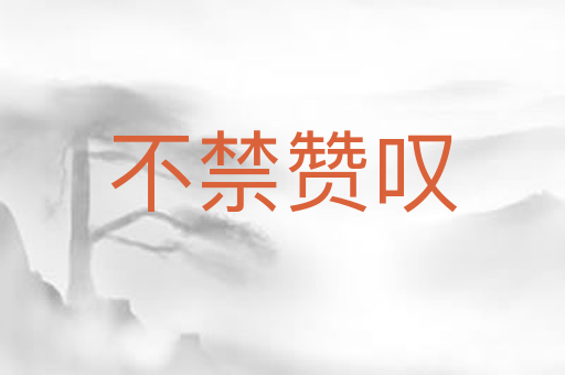 不禁赞叹