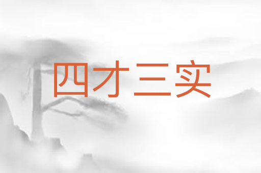 四才三实