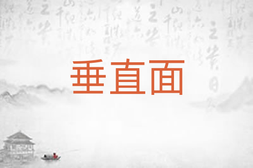 垂直面