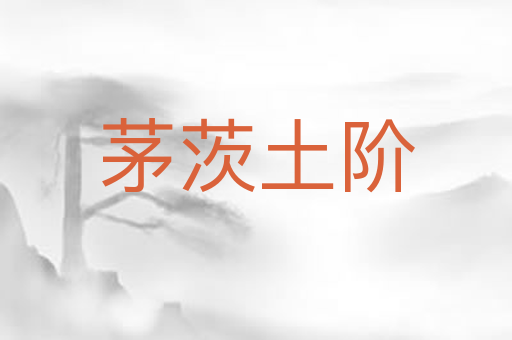茅茨土阶