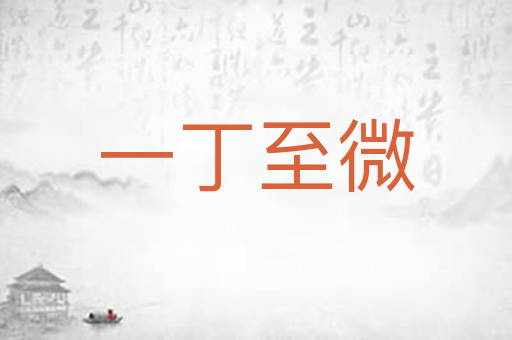 一丁至微
