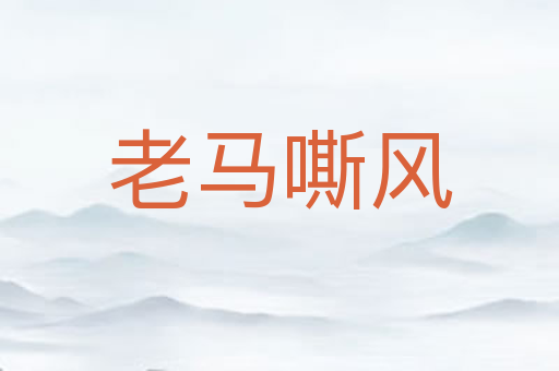 老马嘶风