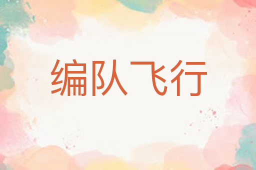 编队飞行