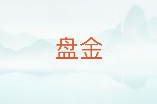 盘金
