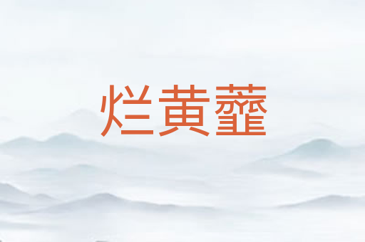 烂黄虀
