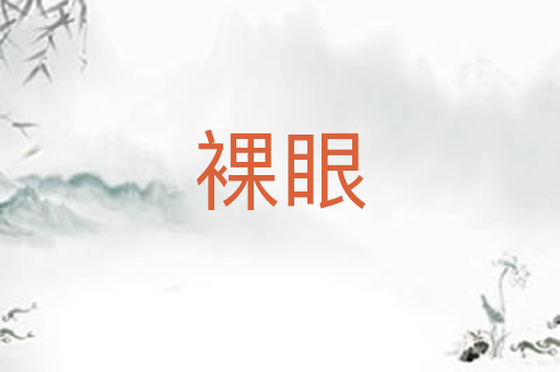 裸眼