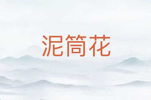 泥筒花
