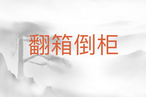 翻箱倒柜