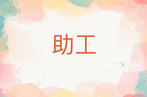助工