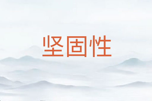 坚固性