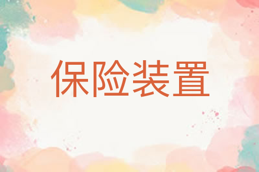 保险装置