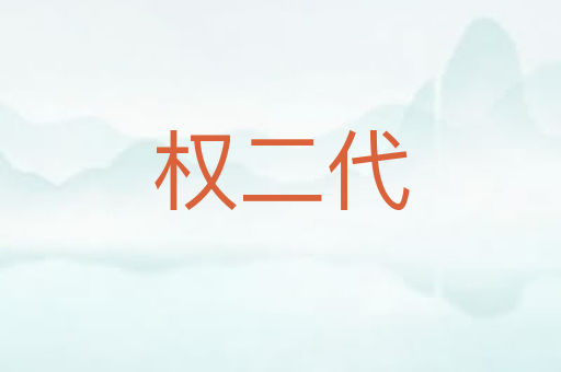 权二代