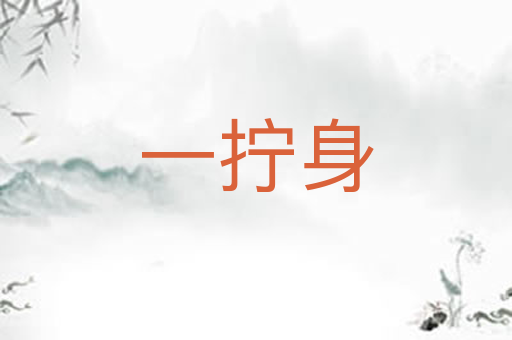 一拧身