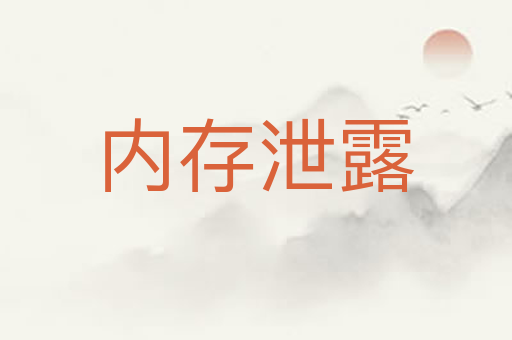 内存泄露