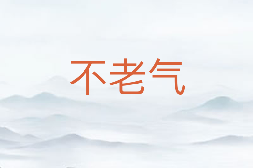 不老气