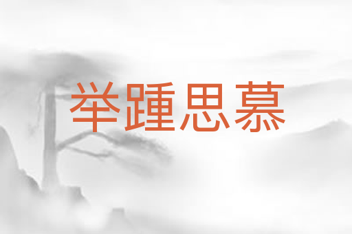 举踵思慕