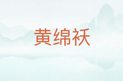 黄绵袄