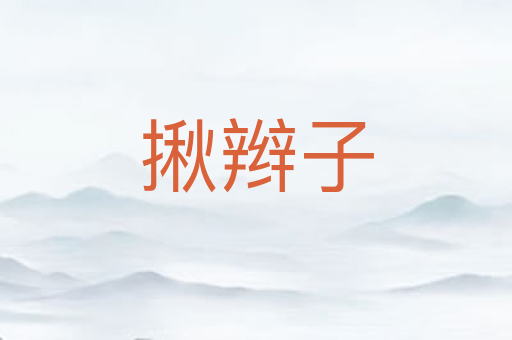 揪辫子