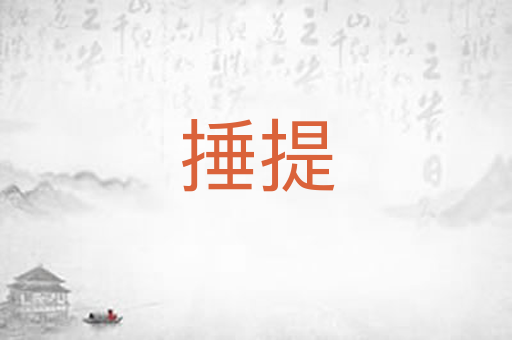 捶提