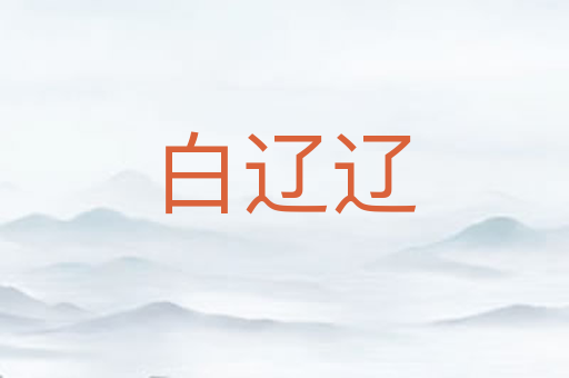 白辽辽