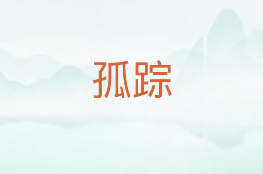 孤踪