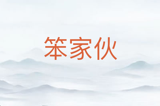 笨家伙