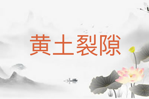 黄土裂隙
