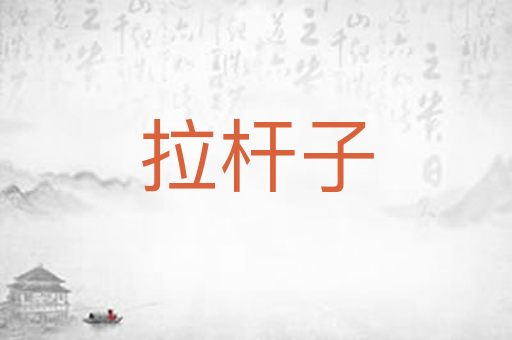拉杆子