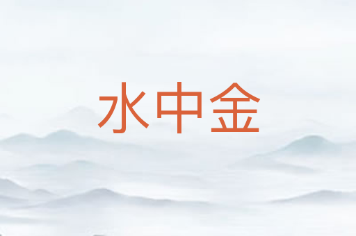 水中金