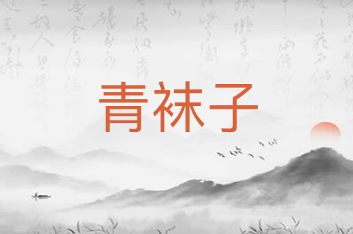 青袜子