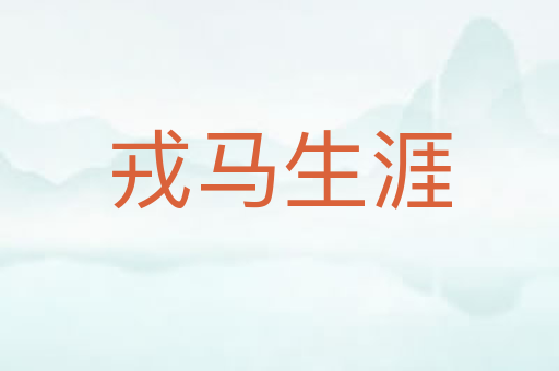 戎马生涯