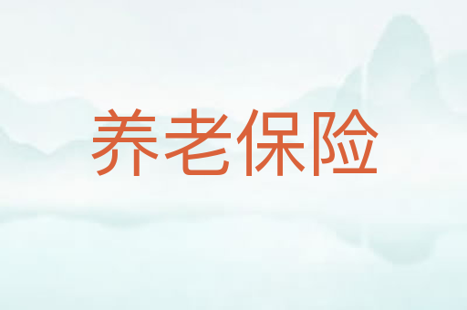 养老保险