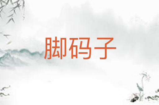 脚码子
