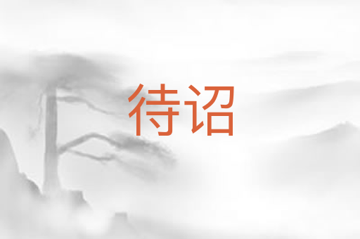 待诏
