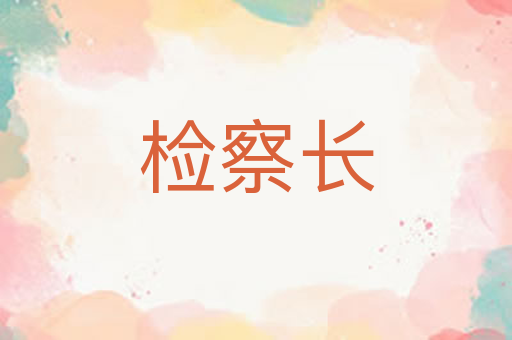 检察长