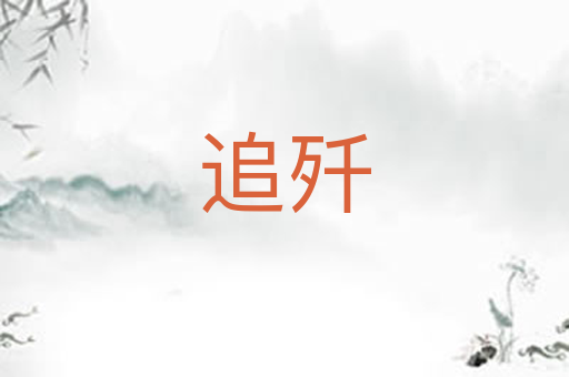 追歼