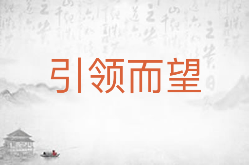 引领而望
