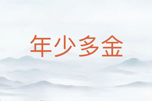 年少多金