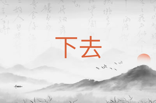 下去