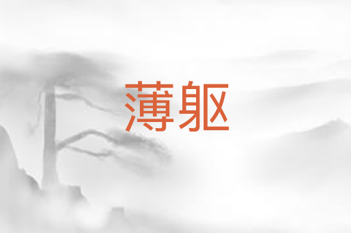 薄躯